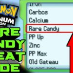 Pokemon Platinum Rare Candy Cheats 1